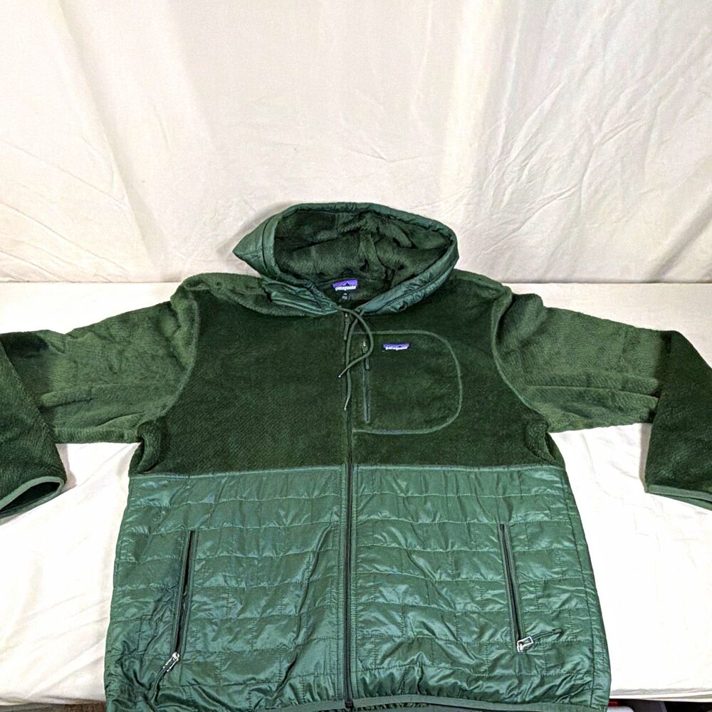 Patagonia Re-Tool Hybrid Hoody Men’s XXL Nouveau Green Fleece Jacket